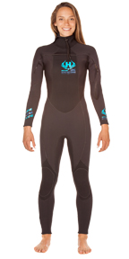 Womens UHC 5/4mm Hooded Wetsuit Ultra Hot Combo