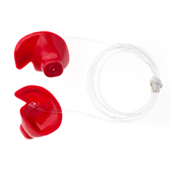 Doc's Proplugs - Vented, Red w/ Leash