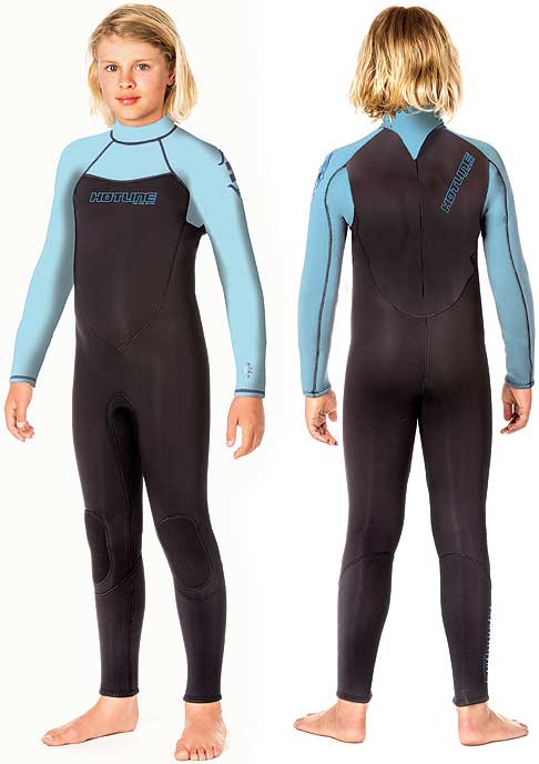 Junior Back Zip 5/3mm Wetsuit Glacier / Black