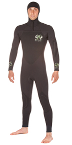 Mens UHC 5/4mm Hooded Wetsuit Ultra Hot Combo - MADE IN U.S.A. 2023
