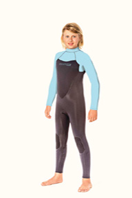 Junior Back Zip 5/3mm Wetsuit Glacier / Black