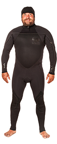 Mens UHC 5/4mm Hooded Wetsuit Ultra Hot Combo