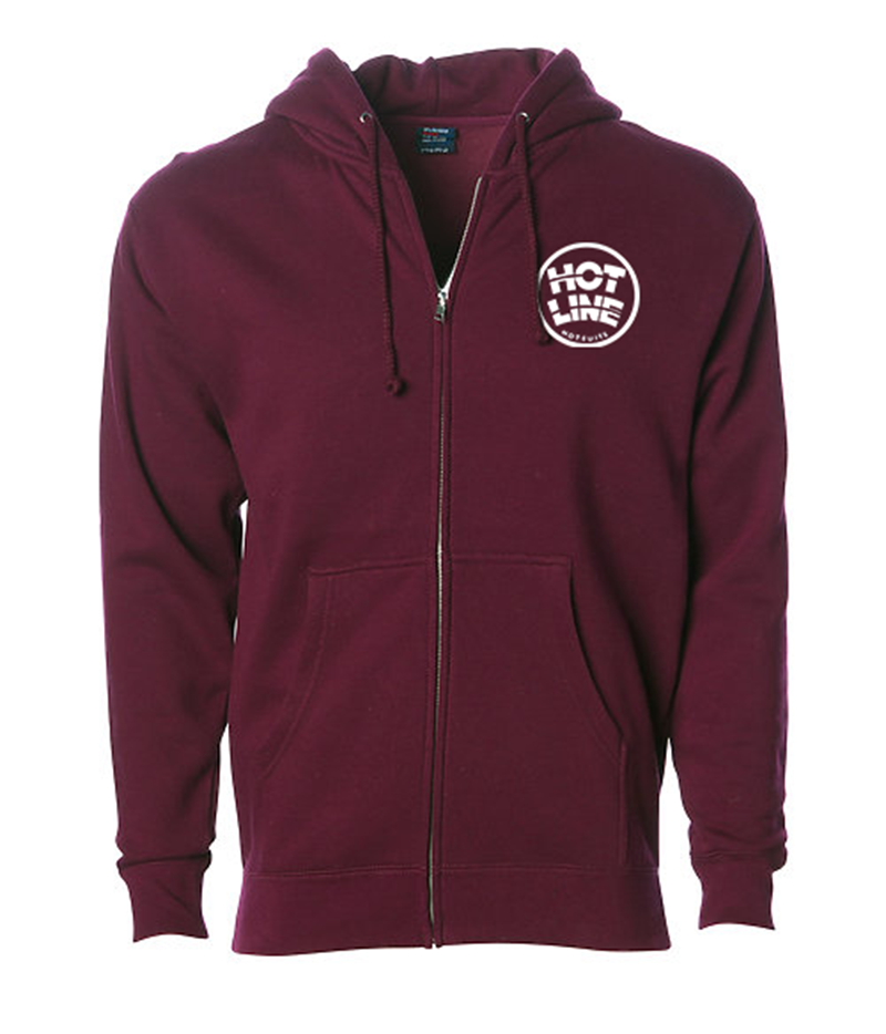 Hotline Wetsuits - Hotline Zip Circle Logo Hoodie