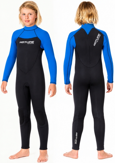 Junior Phoenix Back Zip 5/3mm Wetsuit - Blue